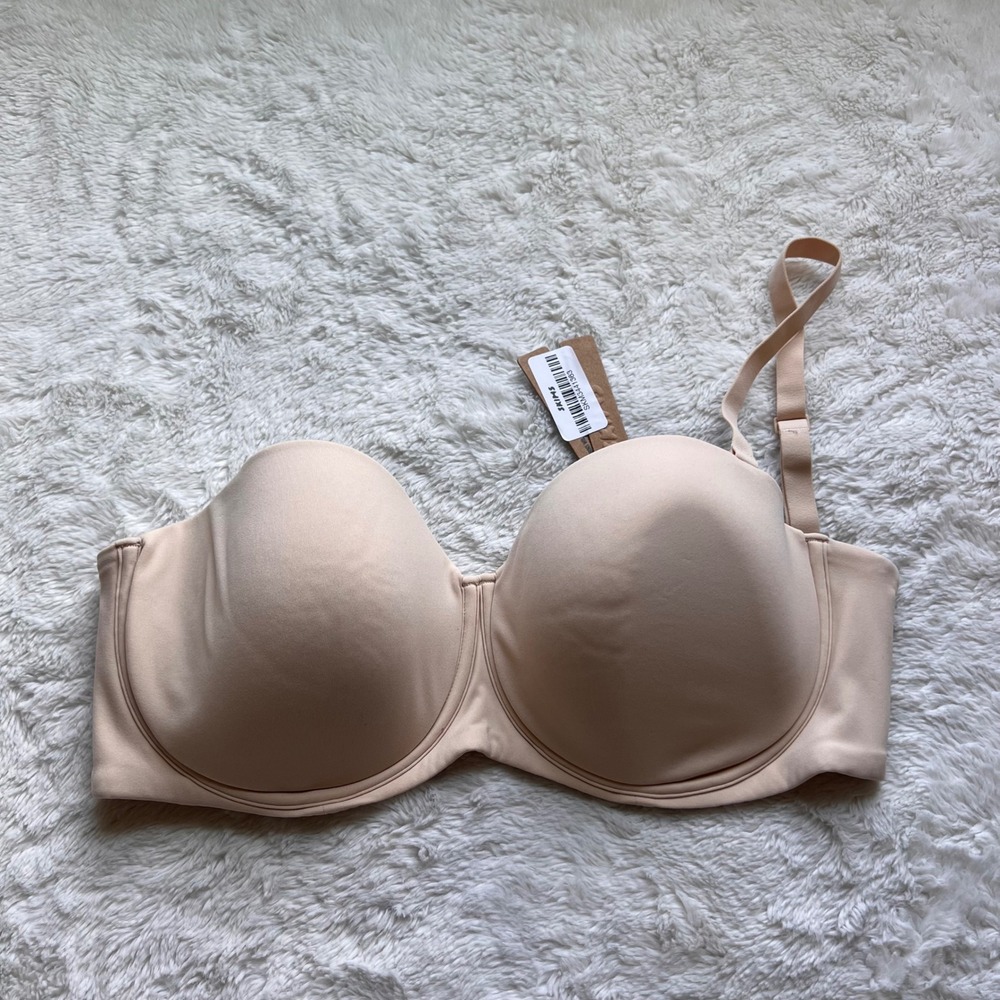 SKIMS Women's  Fits Everybody Strapless Bra Sand Size 34DDD BA-BAN-9055 NWT